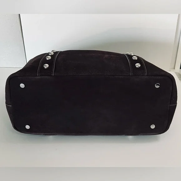 Evereve Sloane Studded Suede Leather Tote Bag NWT - Picture 7 of 14